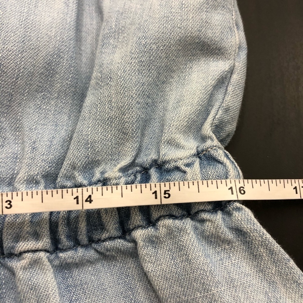 A.P.C Chambray Blue Denim Overalls Jumpsuit L - Picture 11 of 13